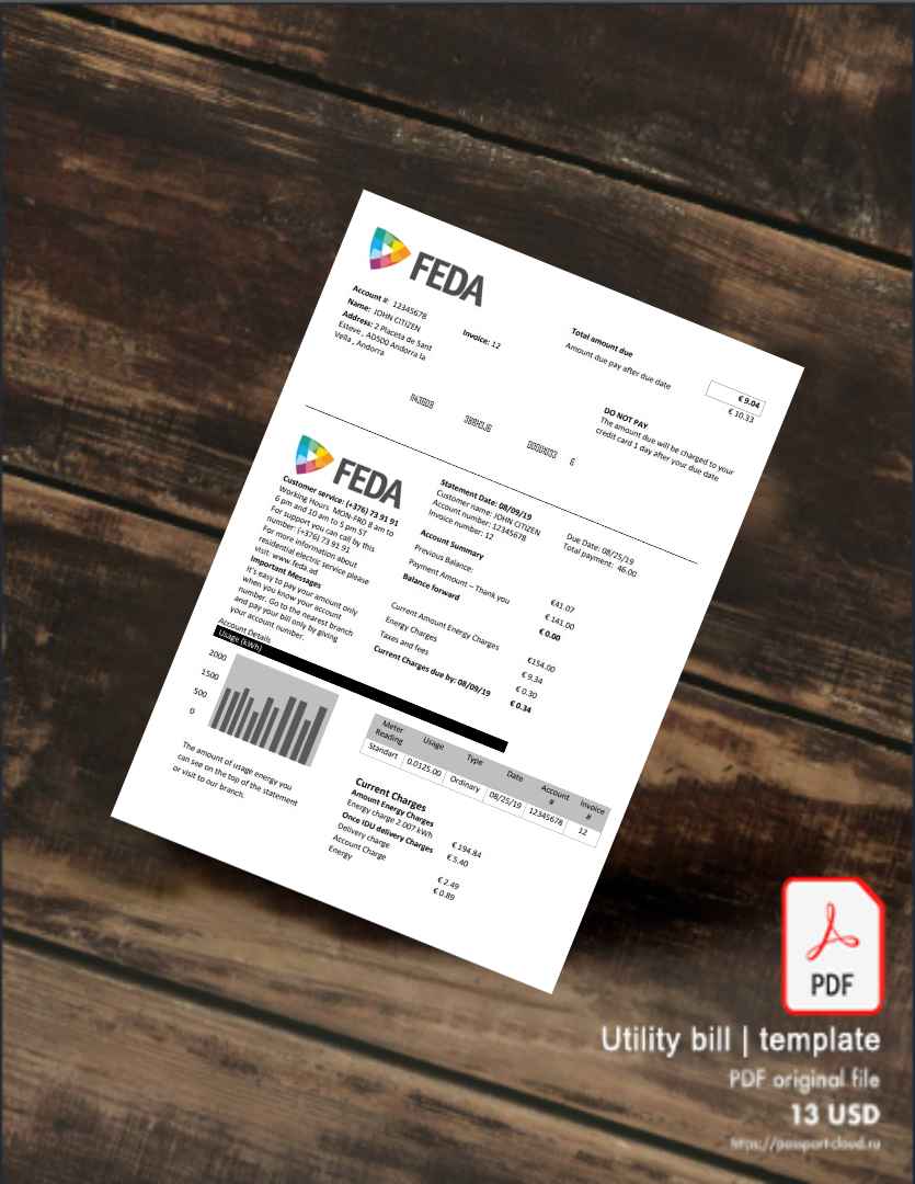 Utility bill | Albanian Power | Albania